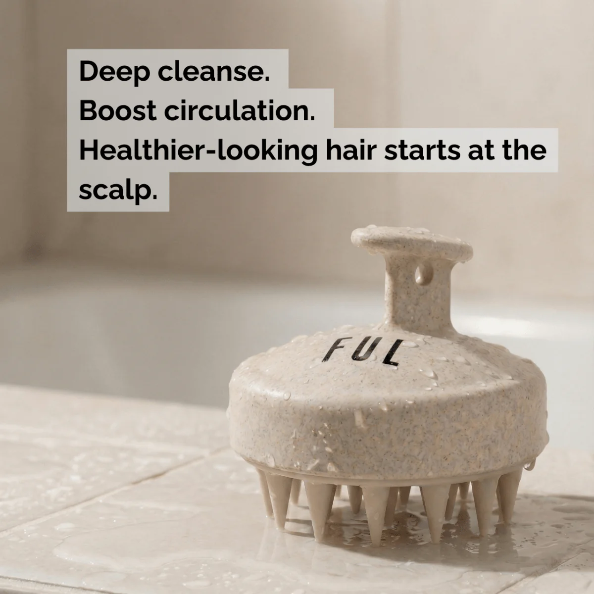 FUL Scalp Massager Brush – Silicone Exfoliator for Hair Growth, Flakes & Deep Cleansing - Image 5